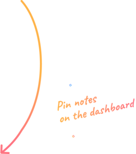 Pin notes on desktop